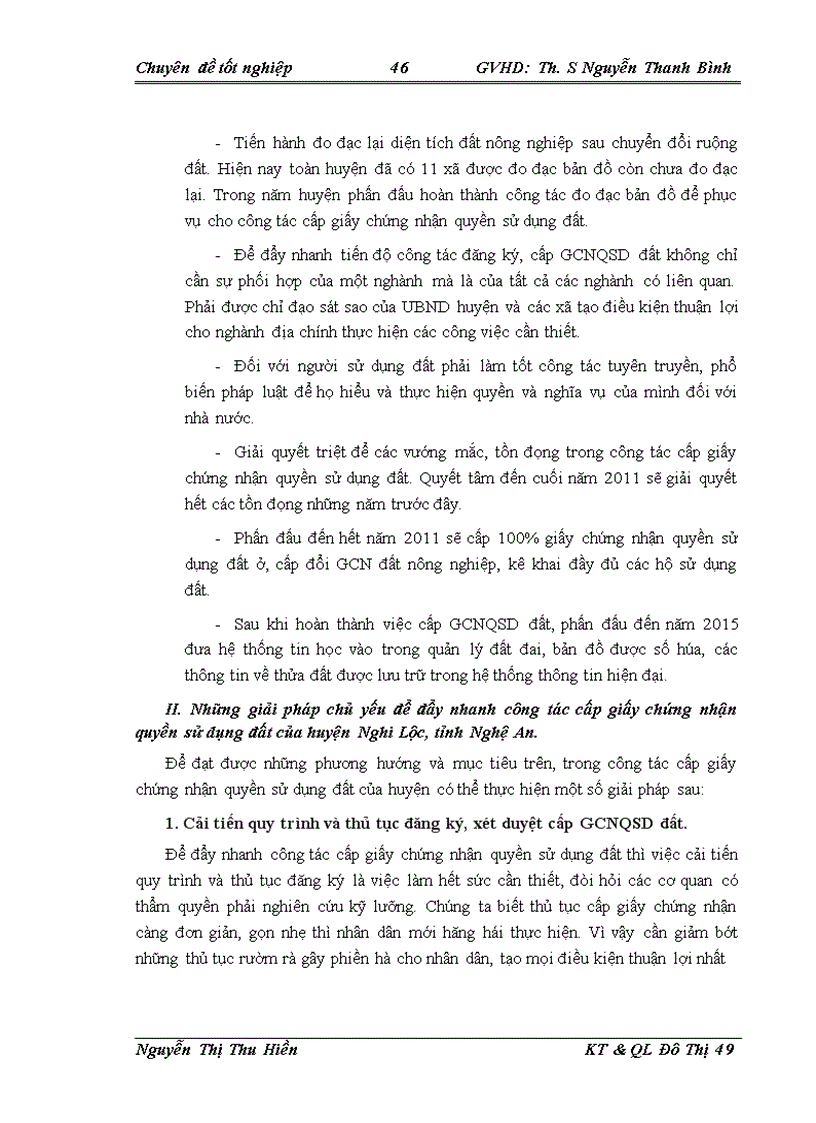 image for page Thực trạng và giải pháp cấp giấy chứng nhận quyền sử dụng đất trên địa bàn huyện Nghi Lộc tỉnh Nghệ An