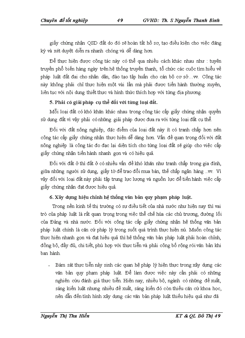 image for page Thực trạng và giải pháp cấp giấy chứng nhận quyền sử dụng đất trên địa bàn huyện Nghi Lộc tỉnh Nghệ An