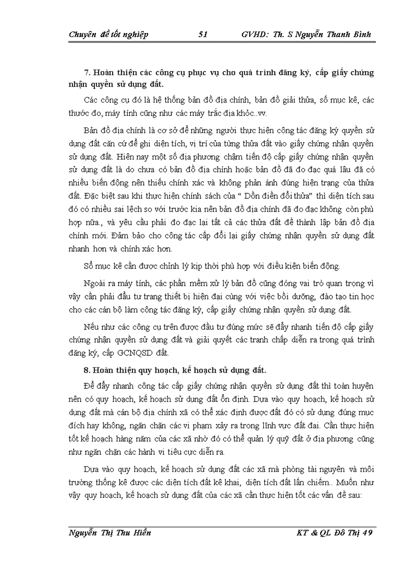 image for page Thực trạng và giải pháp cấp giấy chứng nhận quyền sử dụng đất trên địa bàn huyện Nghi Lộc tỉnh Nghệ An
