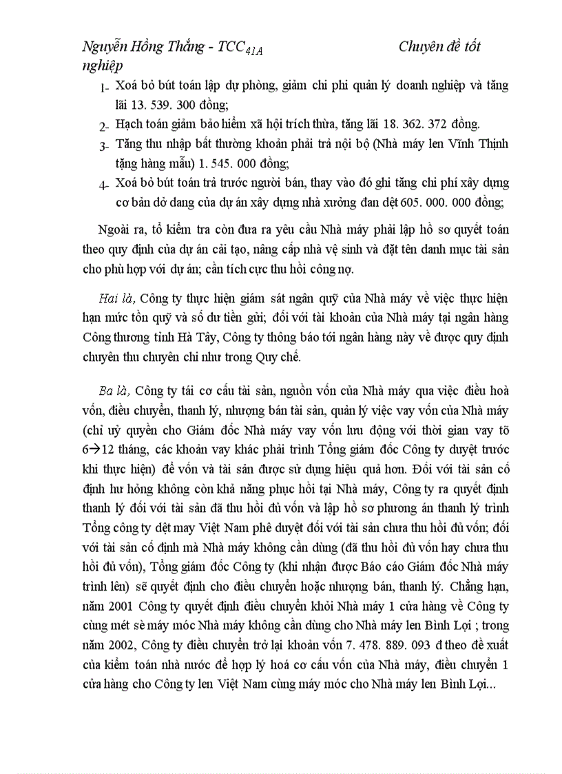 image for page Quản lý vốn nhà nước tại doanh nghiệp nhà nước Nghiên cứu vận dụng tại Nhà máy len Hà Đông