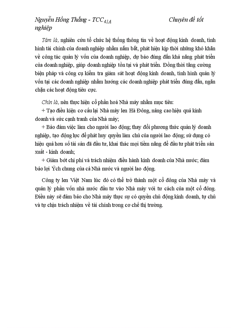 image for page Quản lý vốn nhà nước tại doanh nghiệp nhà nước Nghiên cứu vận dụng tại Nhà máy len Hà Đông
