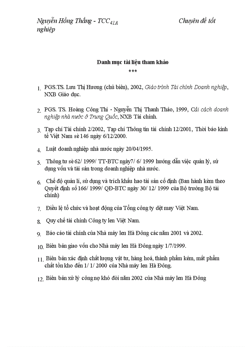 image for page Quản lý vốn nhà nước tại doanh nghiệp nhà nước Nghiên cứu vận dụng tại Nhà máy len Hà Đông