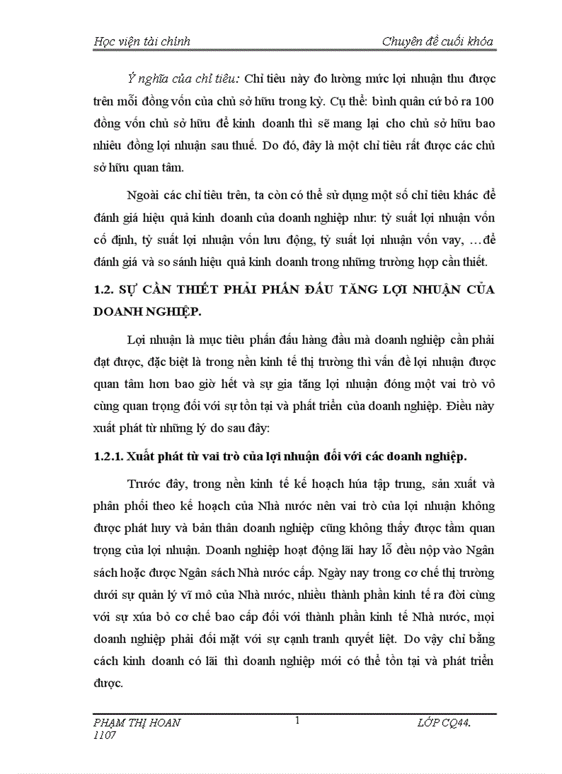 image for page Lợi nhuận và các giải pháp chủ yếu tăng lợi nhuận tại công ty xi măng Hải Phòng