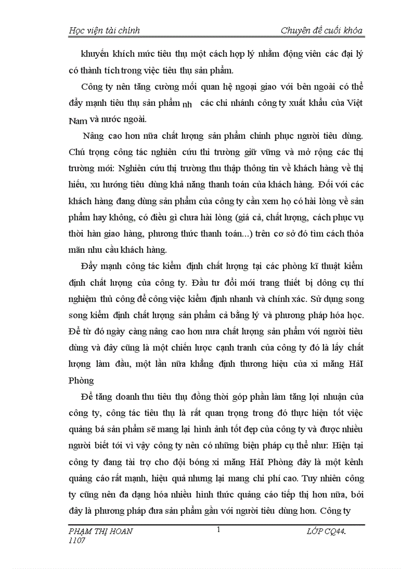 image for page Lợi nhuận và các giải pháp chủ yếu tăng lợi nhuận tại công ty xi măng Hải Phòng