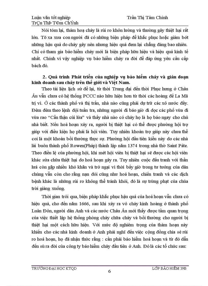 image for page Tình hình triển khai nghiệp vụ bảo hiểm cháy và gián đoạn kinh doanh sau cháy ở công ty bảo hiểm Hà Nội giai đoạn 1996 2000 1