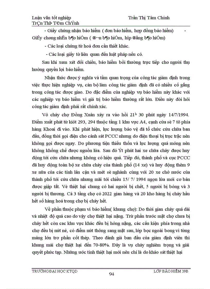 image for page Tình hình triển khai nghiệp vụ bảo hiểm cháy và gián đoạn kinh doanh sau cháy ở công ty bảo hiểm Hà Nội giai đoạn 1996 2000 1