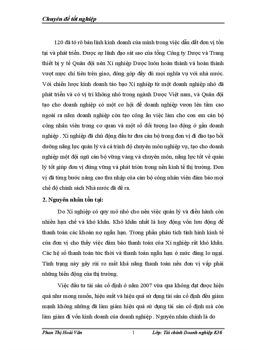 image for page Giải pháp nâng cao hiệu quả sử dụng vốn tại Xí nghiệp Dược phẩm 120 Quân đội
