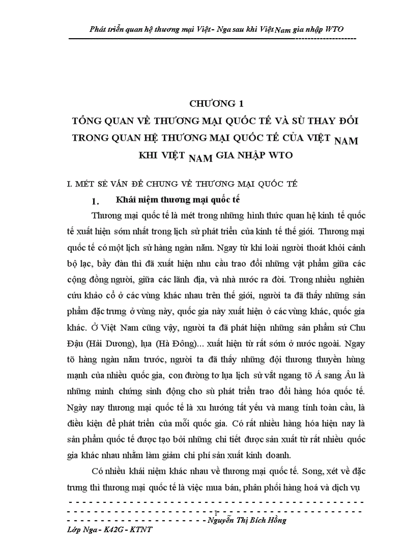 image for page Phát triển quan hệ thương mại Việt Nga sau khi Việt Nam gia nhập WTO