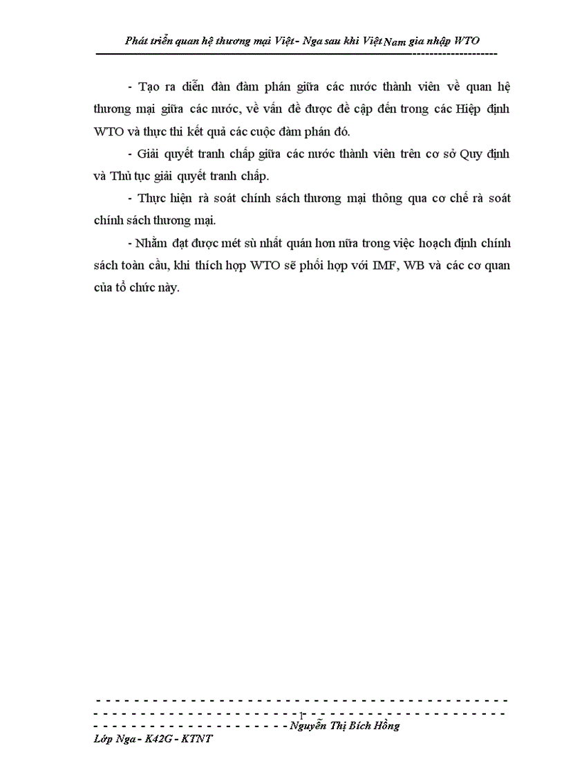 image for page Phát triển quan hệ thương mại Việt Nga sau khi Việt Nam gia nhập WTO