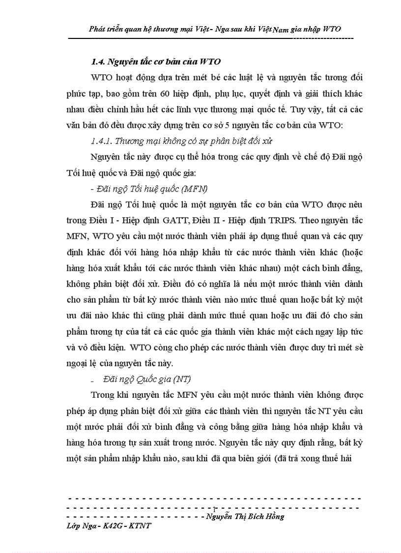 image for page Phát triển quan hệ thương mại Việt Nga sau khi Việt Nam gia nhập WTO