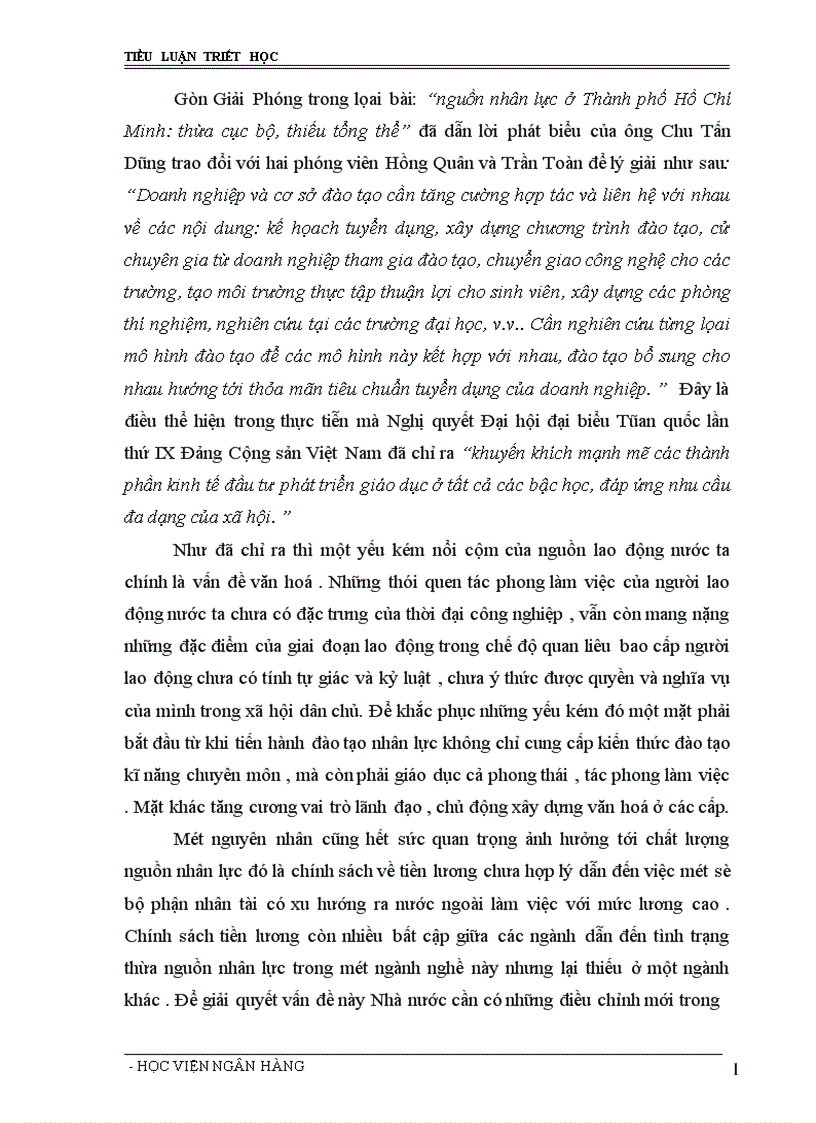 image for page Lý luận về con người và vấn đề đào tạo nguồn nhân lực con người trong sự nghiệp công nghiệp hoá hiện đại hoá đất nước 1