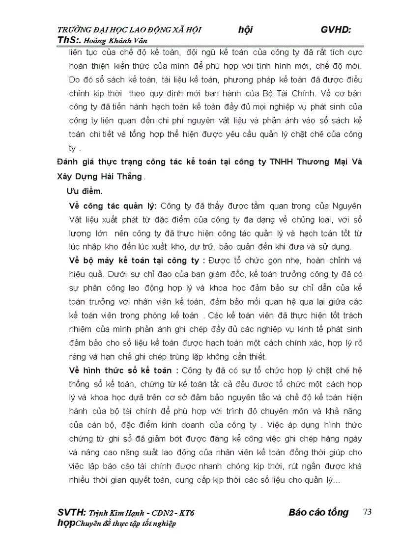 image for page Kế toán nguyên vật liệu tại công ty TNHH Thương Mại Và Xây Dựng Hải Thắng