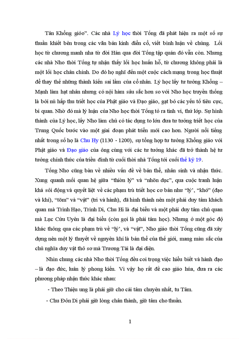 image for page VẤN ĐỀ NHẬN THỨC TRONG TỐNG NHO