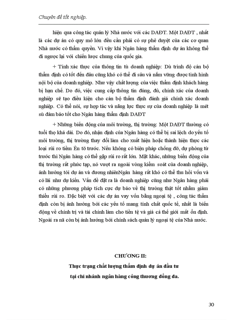 image for page Một số giải pháp nâng cao chất lượng công tác thẩm định dự án đầu tư tại chi nhánh NHCT Đống Đa