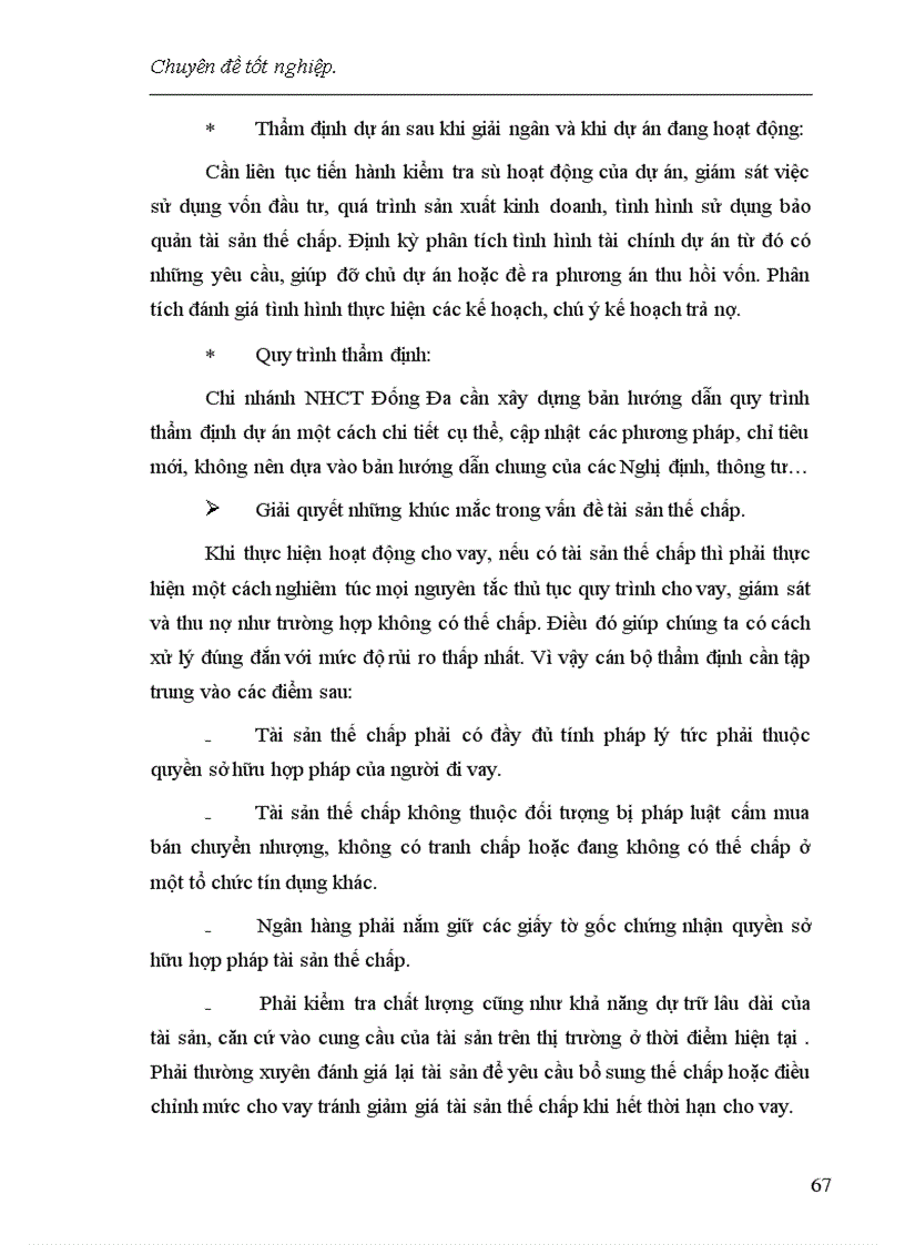 image for page Một số giải pháp nâng cao chất lượng công tác thẩm định dự án đầu tư tại chi nhánh NHCT Đống Đa