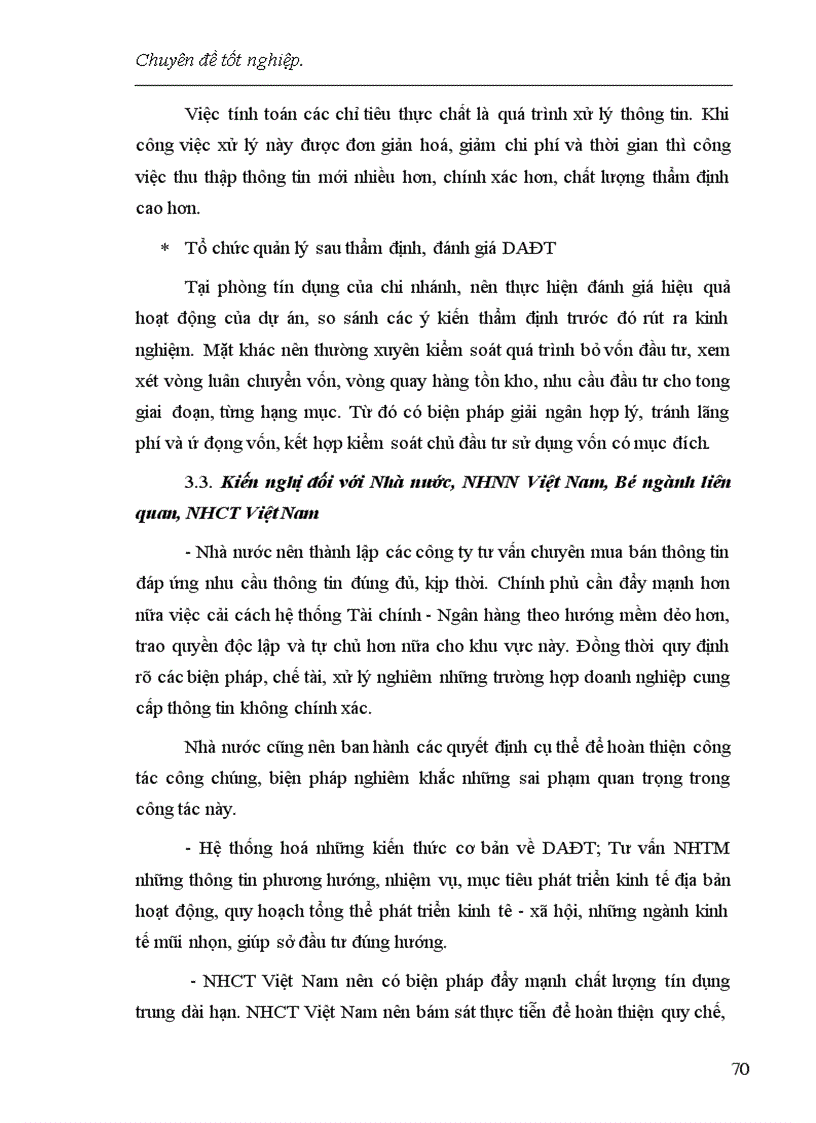 image for page Một số giải pháp nâng cao chất lượng công tác thẩm định dự án đầu tư tại chi nhánh NHCT Đống Đa