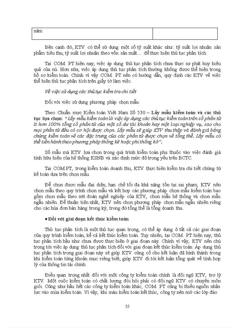 image for page Tìm hiểu quy trình kiểm toán khoản mục doanh thu bán hàng và cung cấp dịch vụ trong kiếm toán báo cáo tài chính được thực hiện bởi Công ty Tư vấn Đầu tư Tài chính Kế toán Thuế Kiểm toán COM PT