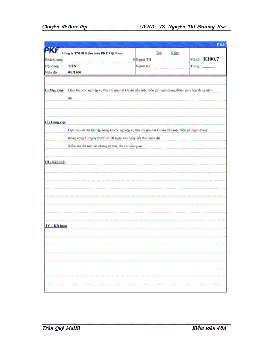 image for page Quy trình kiểm toán khoản mục tiền trong kiểm toán Báo cáo tài chính do Công ty TNHH kiểm toán PKF Việt Nam thực hiện