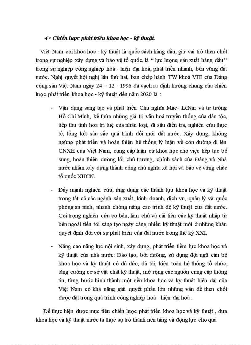 image for page Vai trò của khoa học và kỹ thuật trong sự phát triển lực lượng sản xuất