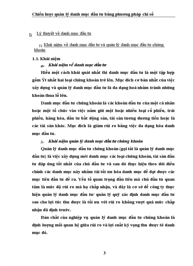 image for page Chiến lược quản lý danh mục đầu tư theo chỉ số