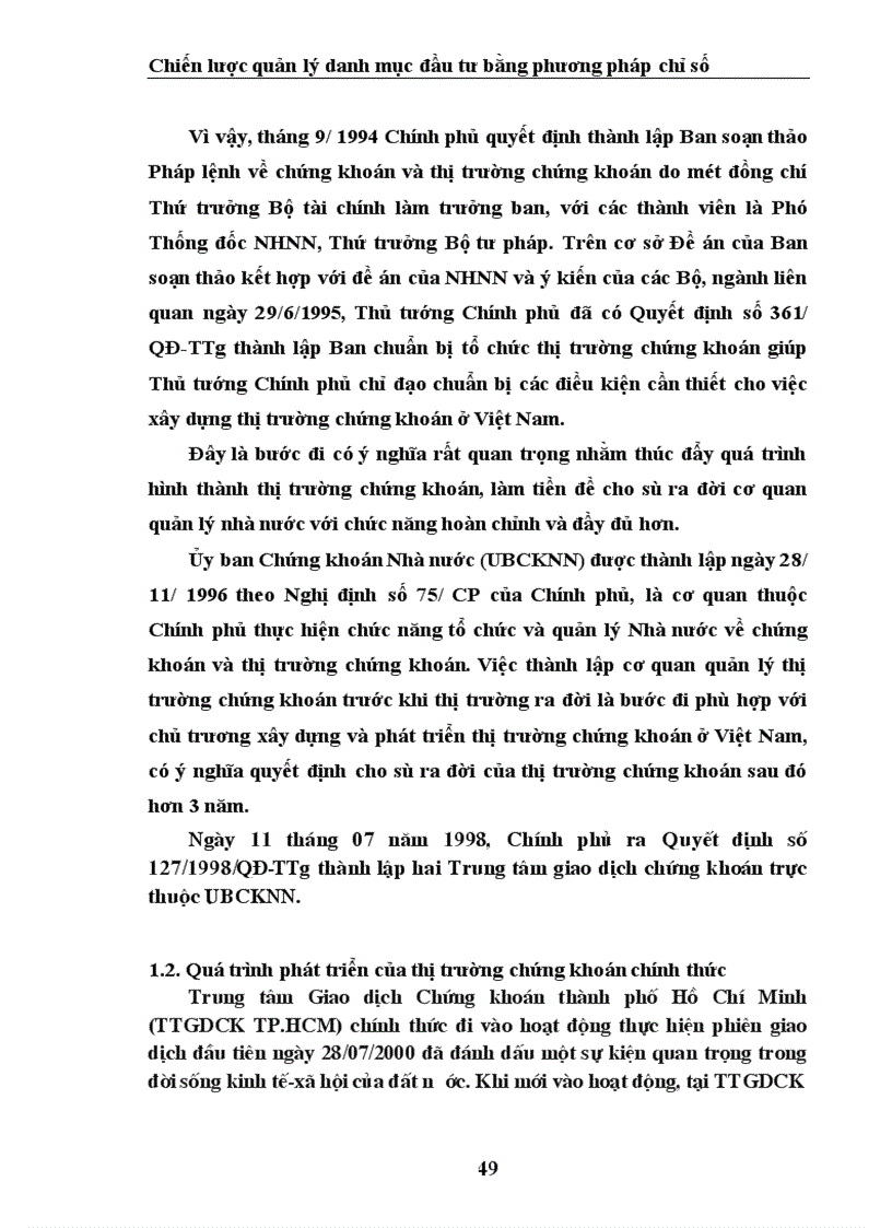 image for page Chiến lược quản lý danh mục đầu tư theo chỉ số