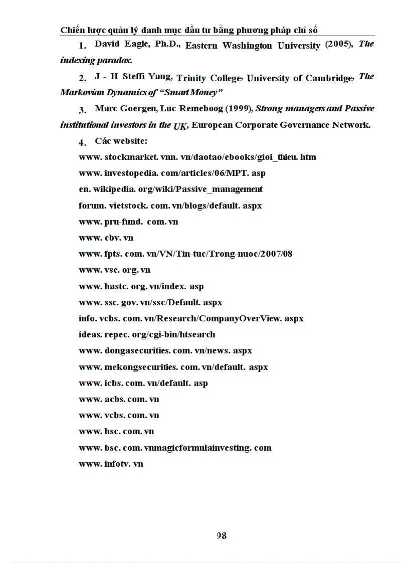 image for page Chiến lược quản lý danh mục đầu tư theo chỉ số