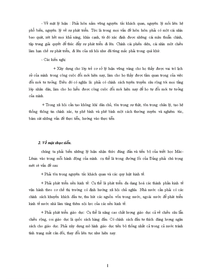image for page Vận dụng Nguyên tắc khách quan của triết học Mác Lênin với việc phân tích tính tất yếu phải đổi mới kinh tế Việt Nam