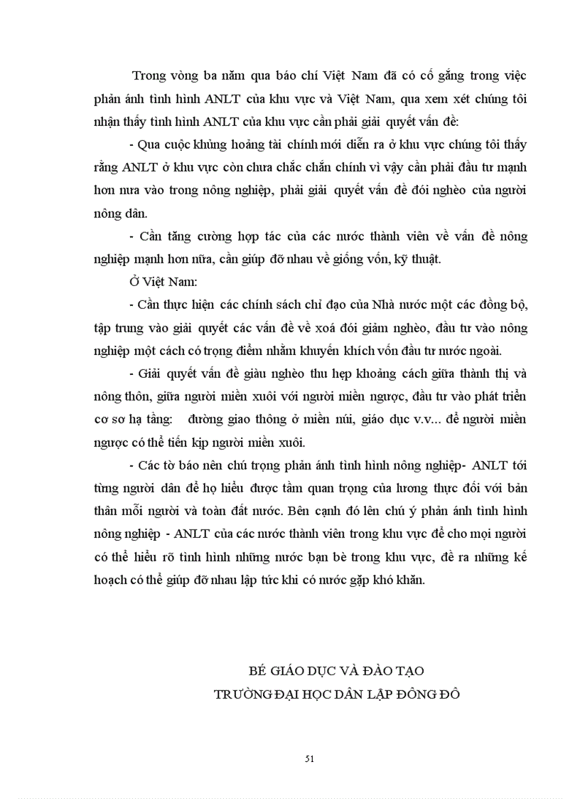 image for page Một số vấn đề đảm bảo ANLT của Việt Nam qua sự phản ánh của bốn tờ Nhân Dân Nông nghiệp Việt Nam Đông Nam á ngày nay Thời báo kinh tế Việt Nam