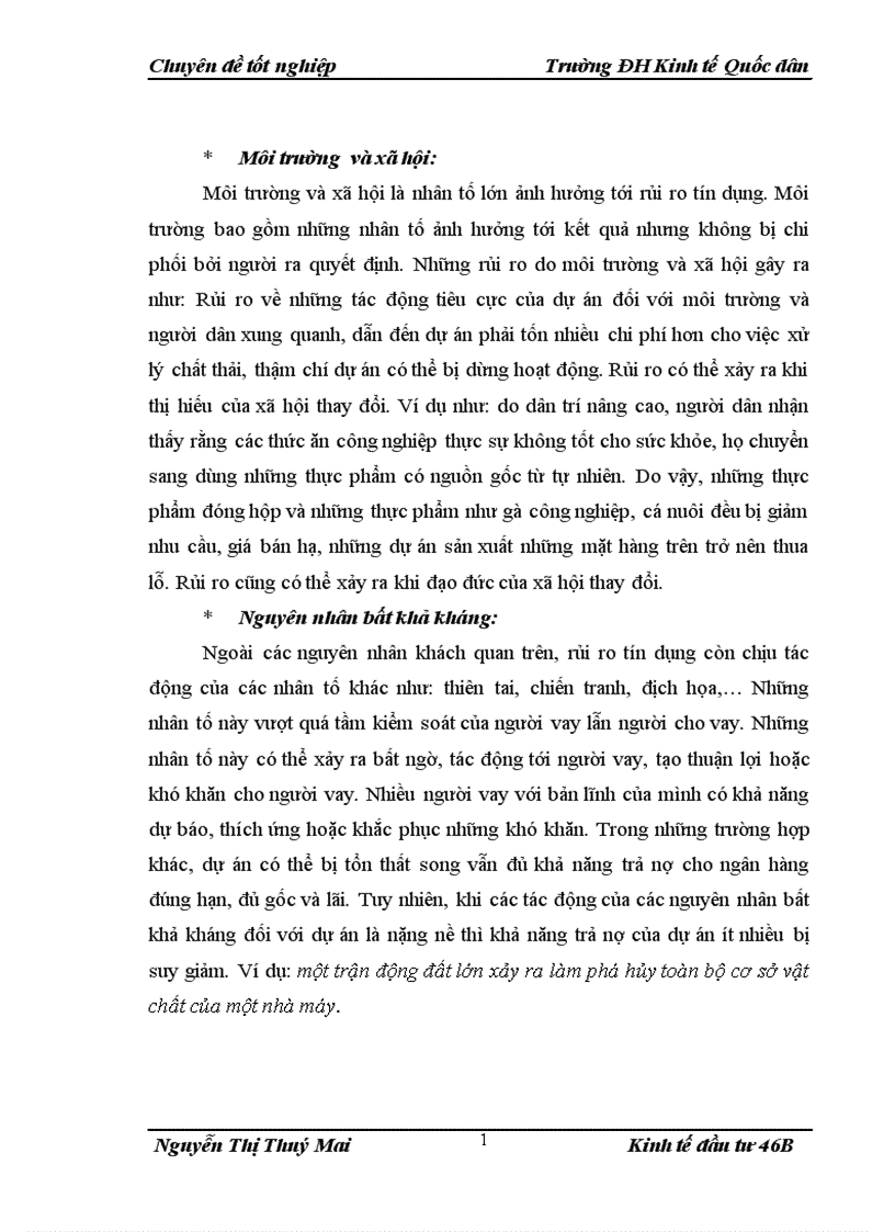 image for page Quản lý rủi ro các dự án đầu tư tại Ngân hàng Đầu tư và Phát triển Chi nhánh Hà Nội 1