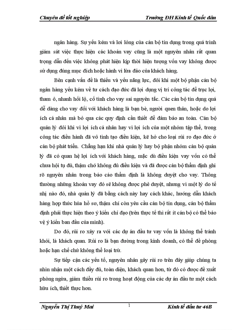 image for page Quản lý rủi ro các dự án đầu tư tại Ngân hàng Đầu tư và Phát triển Chi nhánh Hà Nội 1
