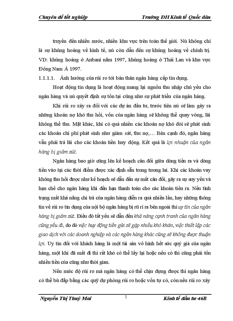 image for page Quản lý rủi ro các dự án đầu tư tại Ngân hàng Đầu tư và Phát triển Chi nhánh Hà Nội 1