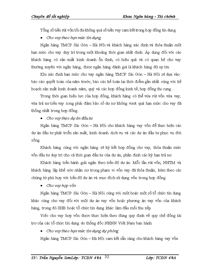image for page Giải pháp nâng cao hiệu quả hoạt động cho vay của ngân hàng thương mại cổ phần Sài Gòn Hà Nội