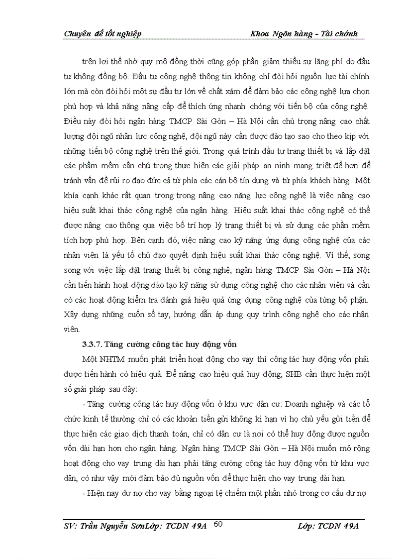 image for page Giải pháp nâng cao hiệu quả hoạt động cho vay của ngân hàng thương mại cổ phần Sài Gòn Hà Nội