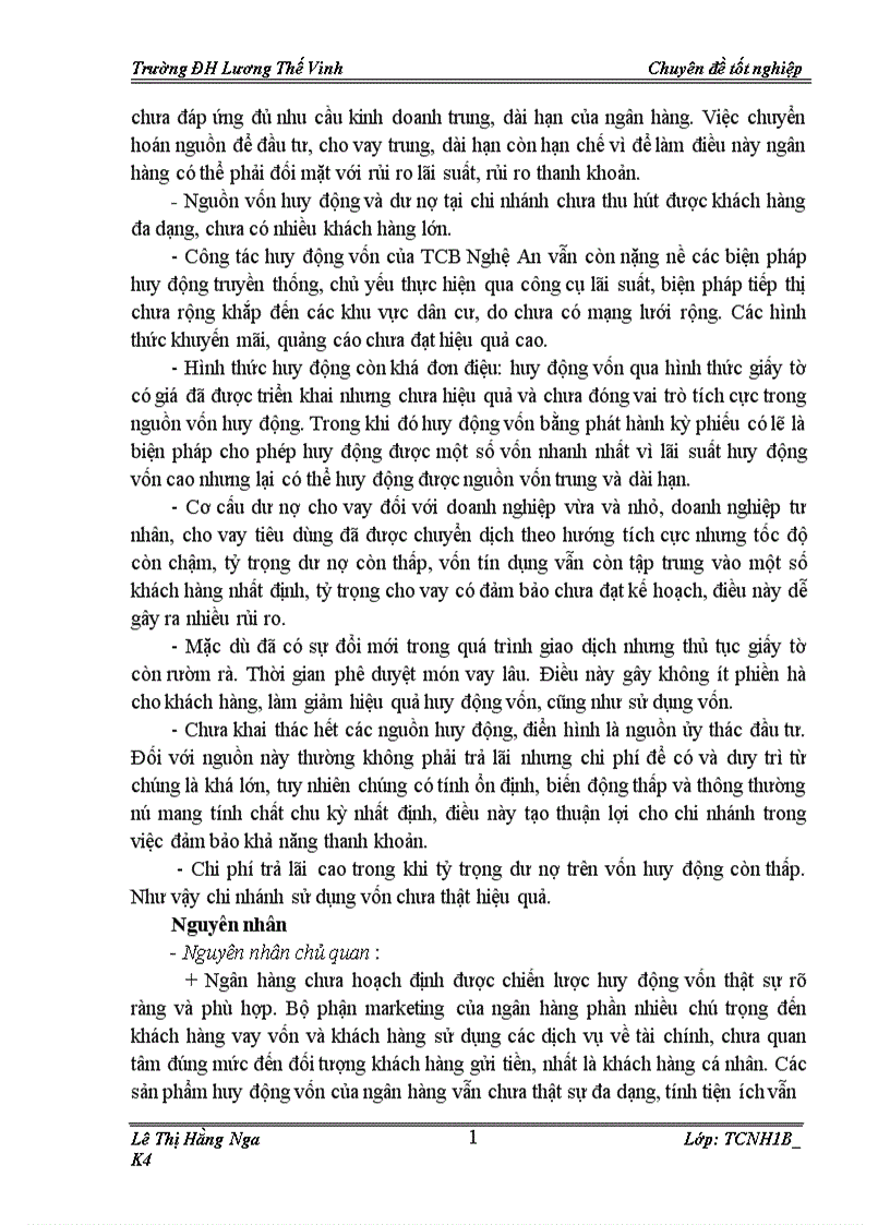 image for page Nâng cao hiệu quả công tác huy động vốn tại Techcombank Nghệ An