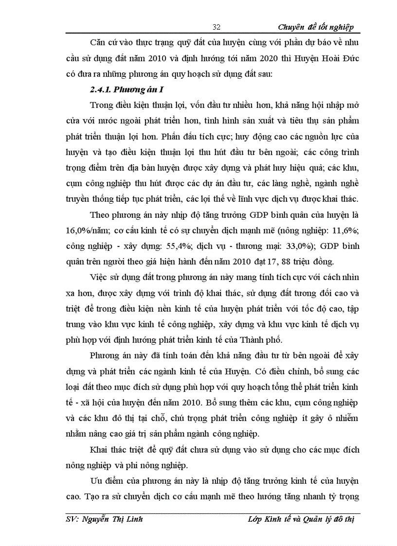 image for page Đánh giá quy hoạch sử dụng đất trên địa bàn Huyện Hoài Đức TP Hà Nội giai đoạn 2006 2010