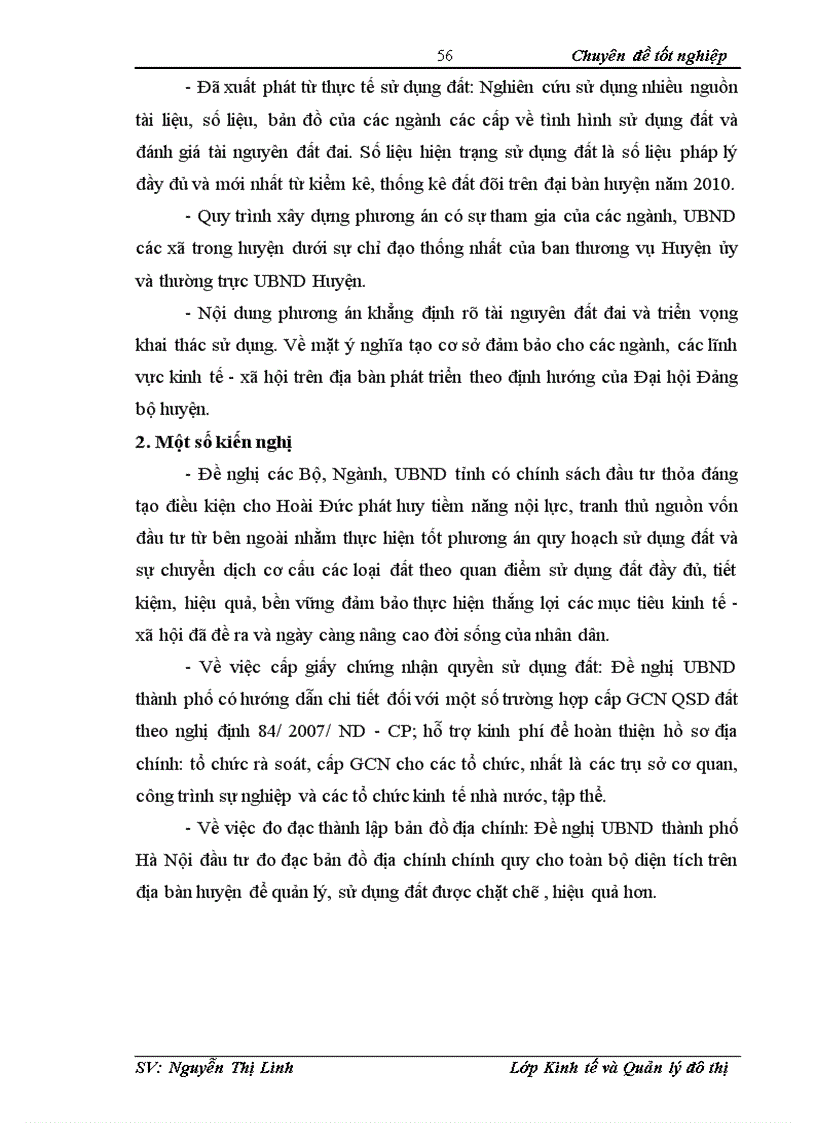 image for page Đánh giá quy hoạch sử dụng đất trên địa bàn Huyện Hoài Đức TP Hà Nội giai đoạn 2006 2010