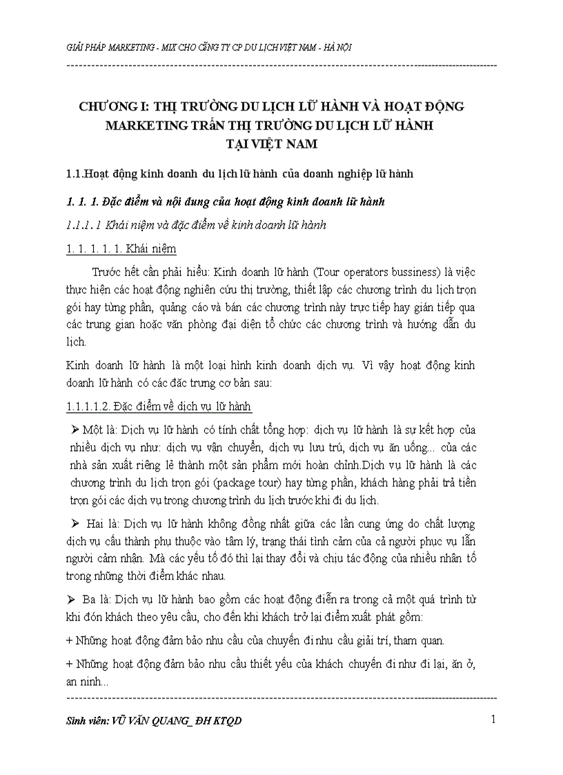 image for page Thực trạng hoạt động marketing trong kinh doanh du lịch lữ hành tại công ty du lịch Việt Nam Hà Nộ