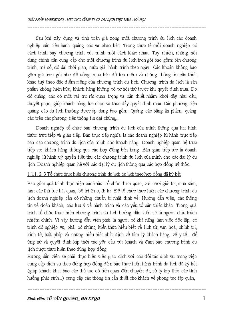 image for page Thực trạng hoạt động marketing trong kinh doanh du lịch lữ hành tại công ty du lịch Việt Nam Hà Nộ