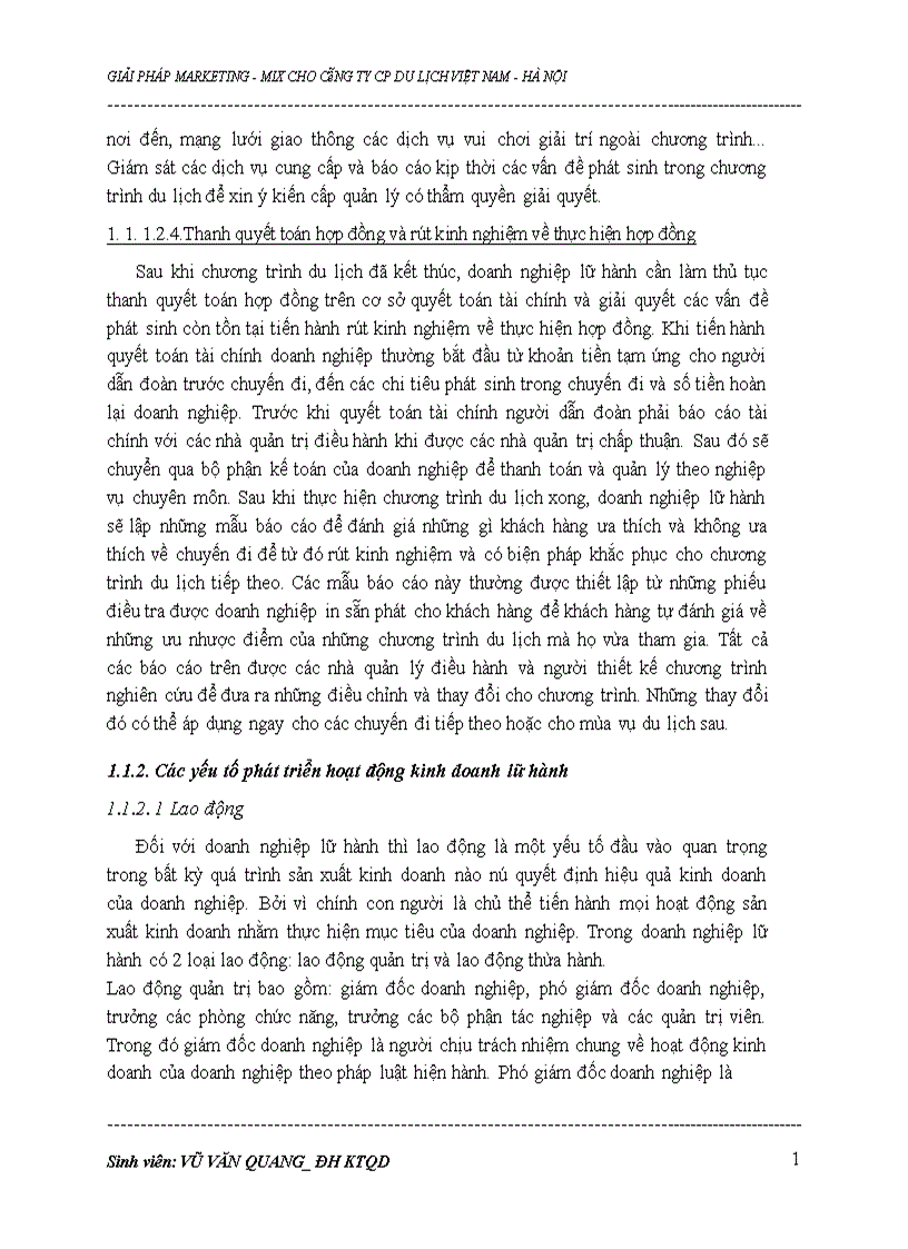 image for page Thực trạng hoạt động marketing trong kinh doanh du lịch lữ hành tại công ty du lịch Việt Nam Hà Nộ