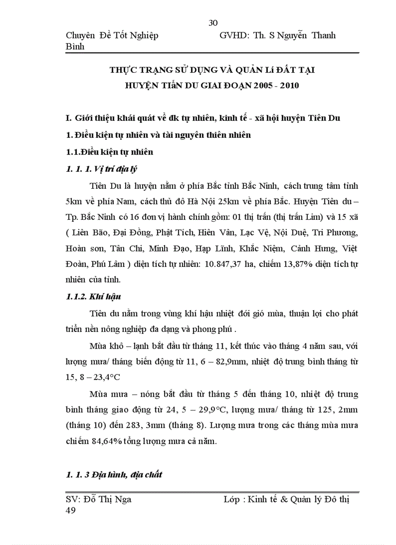 image for page Thực trạng kiến nghị trong công tác quản l ý và sử dụng đất tại huyện tiên du tỉnh bắc ninh giai đoạn 2005 2010