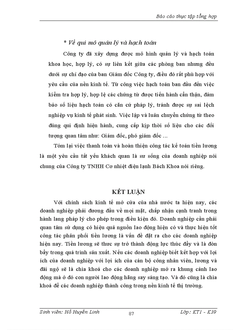 image for page Thực trạng và giải pháp hoàn thiện kế toán lao động tiền lương và các khoản trích theo lương tại Công ty TNHH Cơ nhiệt điện lạnh Bách Khoa