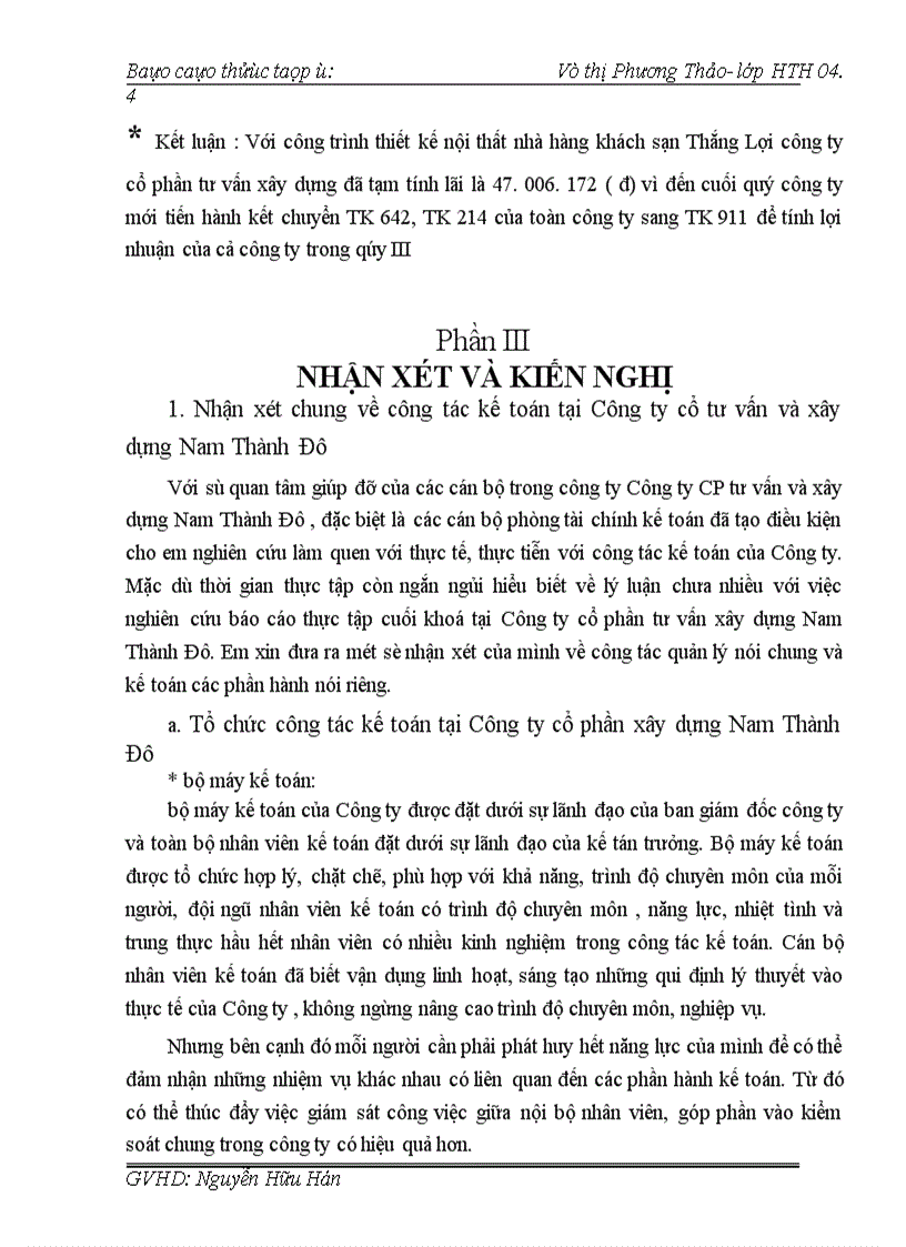 image for page Tìm hiểu về công tác hạch toán kế toán tại công ty CP tư vấn Xây dựng Nam Thành Đô