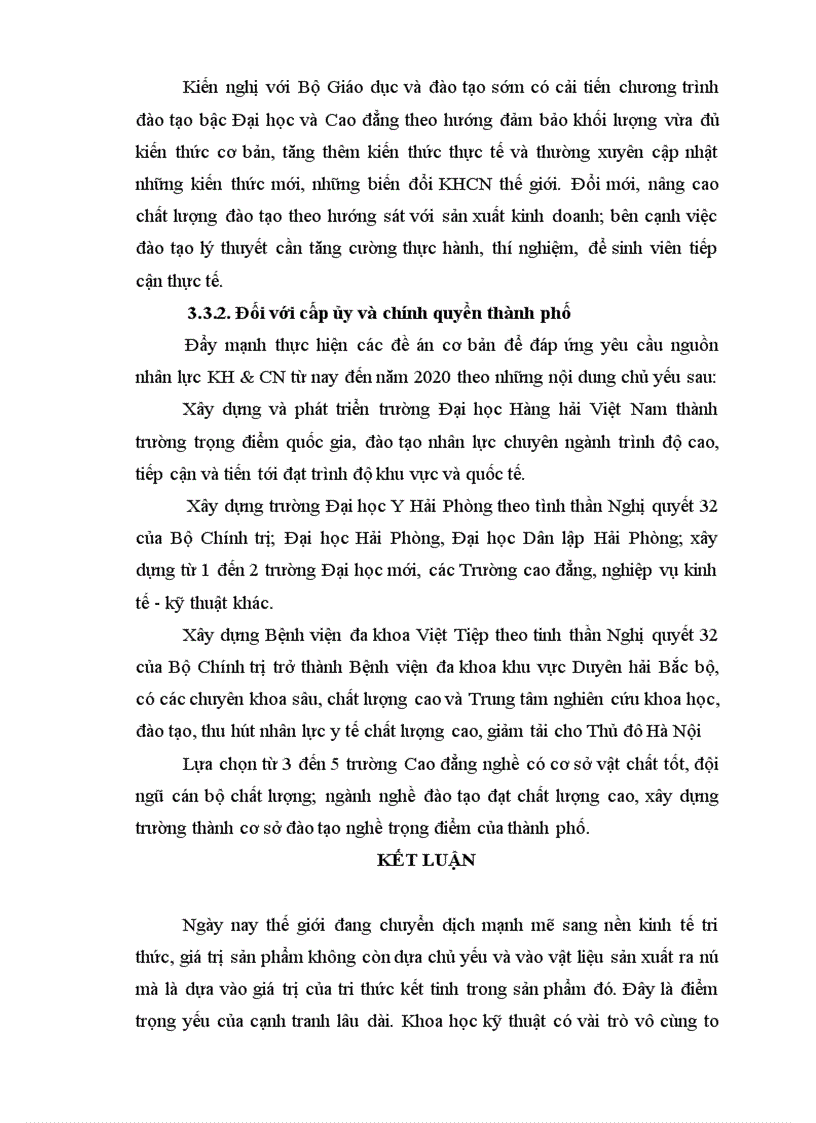 image for page Phát triển nhân lực khoa học và công nghệ trong quá trình công nghiệp hóa hiện đại hóa qua thực tiễn thành phố Hải Phòng