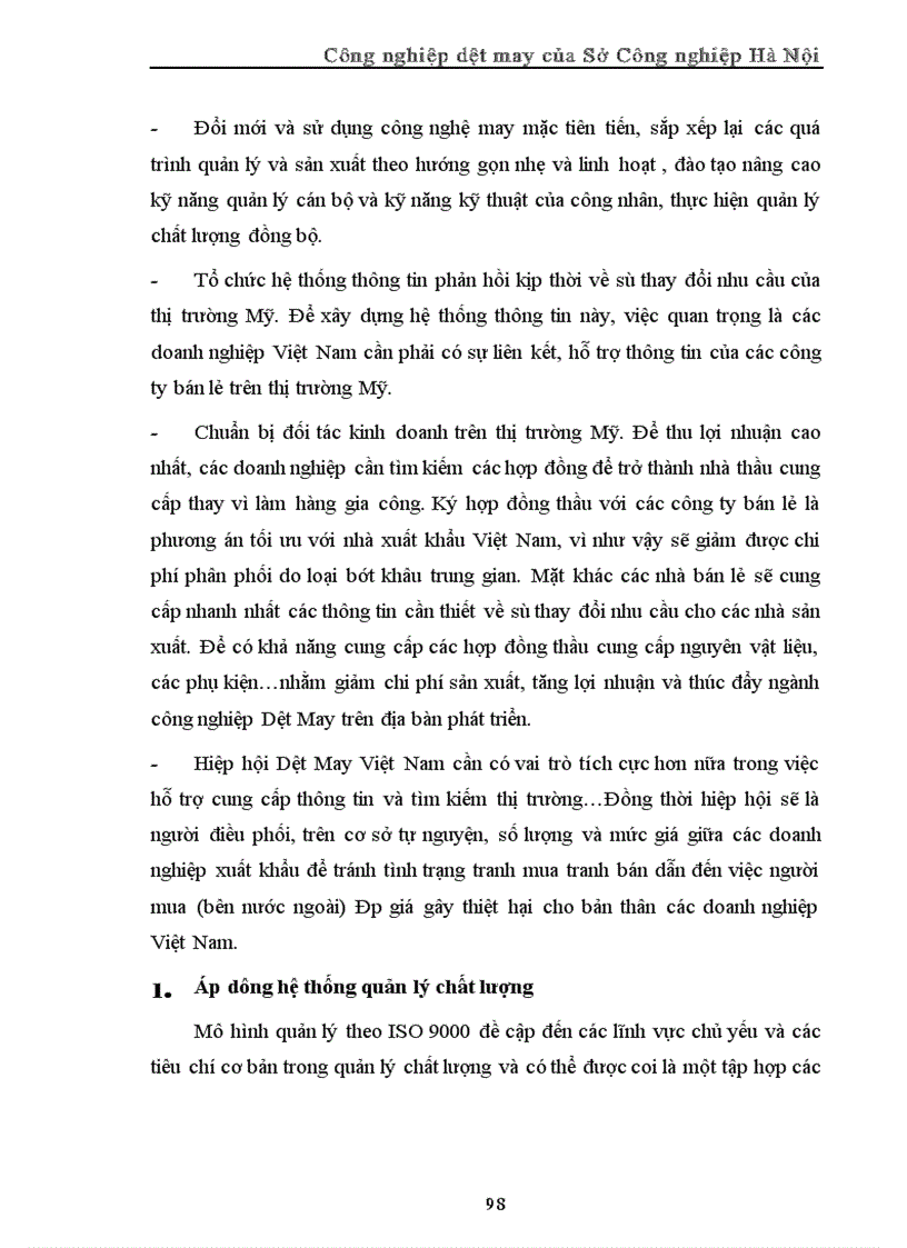 image for page Tình hình đầu tư phát triển ngành Công nghiệp Dệt May quốc doanh thuộc Sở Công nghiệp Hà Nội