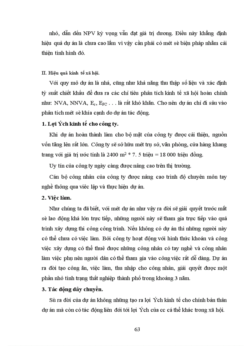 image for page Phương pháp đánh giá hiệu quả tài chính kinh tế xã hội của dự án xây dựng ứng dụng dự án xây dựng tổ hợp nhà cao tầng của Công ty Xây dựng Công trình Văn hoá