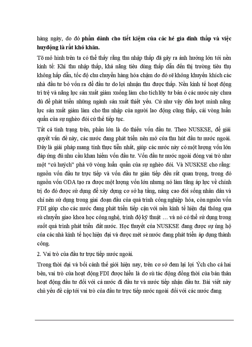image for page Vai trò của đầu tư trực tiếp nước ngoài đối với các nước đang phát triển
