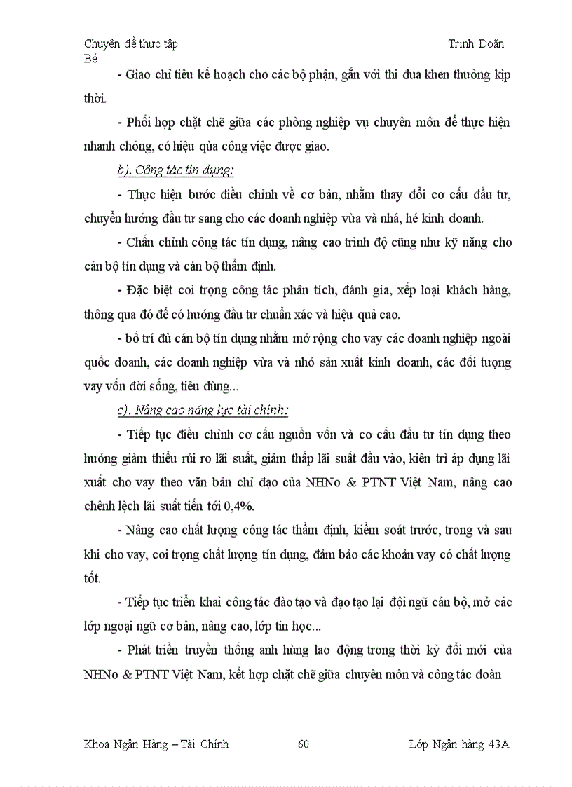 image for page Giải pháp nâng cao chất lượng tín dụng đối với các doanh nghiệp vừa và nhỏ tại Chi nhánh NHNo PTNT Tây Hà Nội