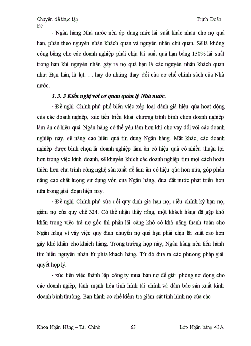 image for page Giải pháp nâng cao chất lượng tín dụng đối với các doanh nghiệp vừa và nhỏ tại Chi nhánh NHNo PTNT Tây Hà Nội