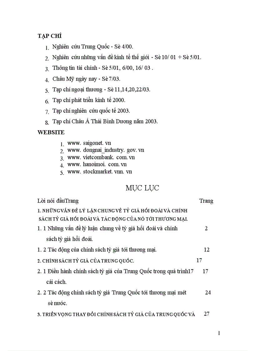 image for page Chính sách tỷ giá của Trung Quốc và tác động của nó tới thương mại Trung Quốc và một số nước