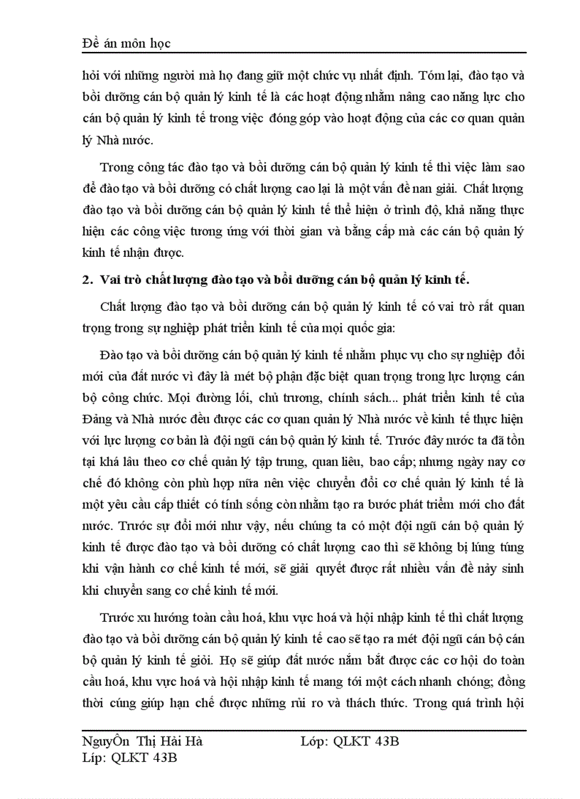 image for page Nâng cao chất lượng đào tạo và bồi dưỡng cán bộ quản lý kinh tế ở nước ta hiện nay